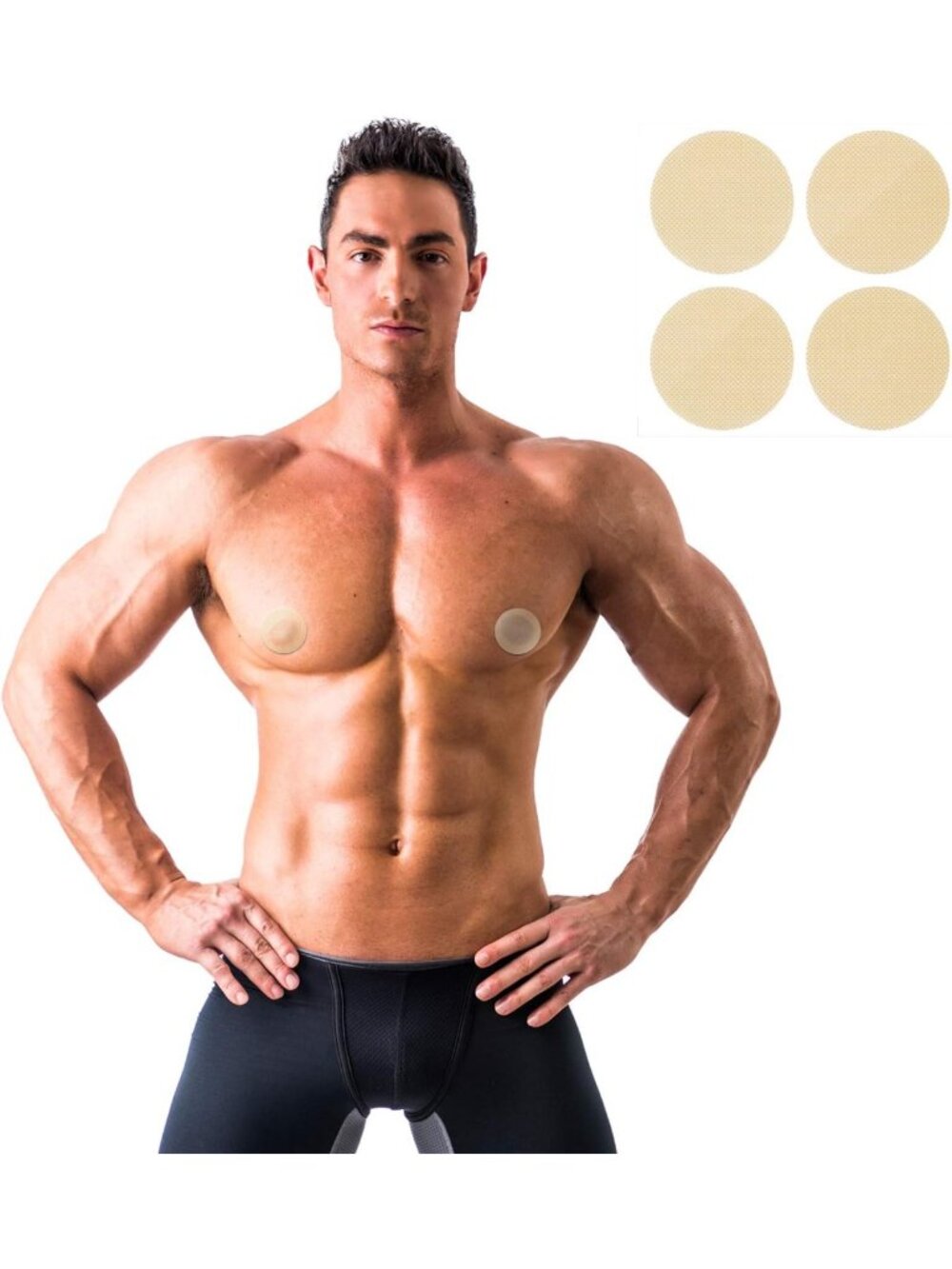 200 Pcs Nipple Covers for Men - Anti-Chafing Tape Guard Pasties for Sports - Picture 4 of 6